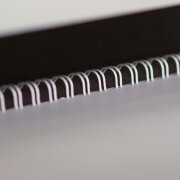 Metall- oder Plastik-Spiralbindung