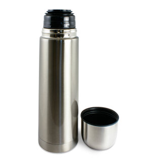 Thermosflasche Silber, Fassungsvermögen 750 ml, Größe 280 mm, Ø 80 mm